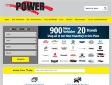 Tablet Screenshot of powerautogroup.com
